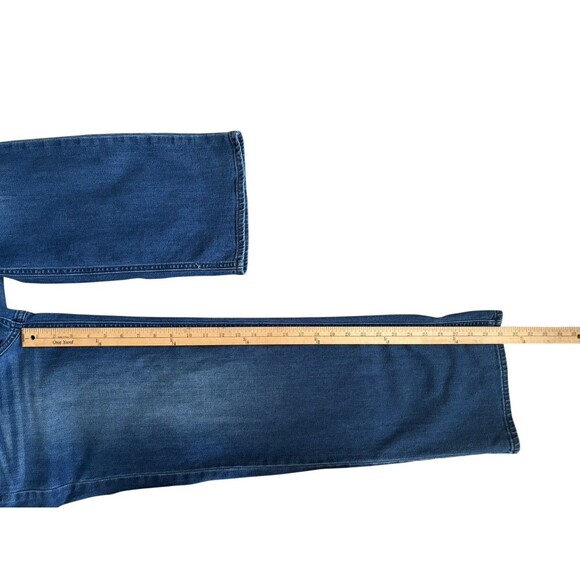 Old Navy High Rise Wow Wide Leg Jeans Women’s Size 4 Medium Wash Stretch - Picture 9 of 14